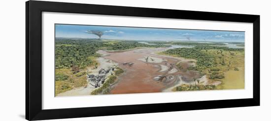 Dinosaur National Monument Panorama. Late Jurassic of North America-null-Framed Art Print