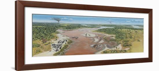 Dinosaur National Monument Panorama. Late Jurassic of North America-null-Framed Art Print