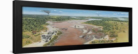Dinosaur National Monument Panorama. Late Jurassic of North America-null-Framed Art Print