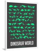 Dinosaur Poster Green-NaxArt-Framed Art Print