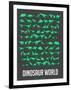 Dinosaur Poster Green-NaxArt-Framed Art Print