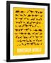 Dinosaur Poster Yellow-NaxArt-Framed Art Print