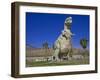 Dinosaur Roadside Attraction at Cabazon, Greater Palm Springs Area, California, USA-Richard Cummins-Framed Photographic Print