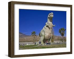 Dinosaur Roadside Attraction at Cabazon, Greater Palm Springs Area, California, USA-Richard Cummins-Framed Photographic Print