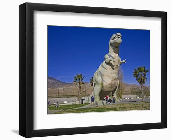 Dinosaur Roadside Attraction at Cabazon, Greater Palm Springs Area, California, USA-Richard Cummins-Framed Photographic Print