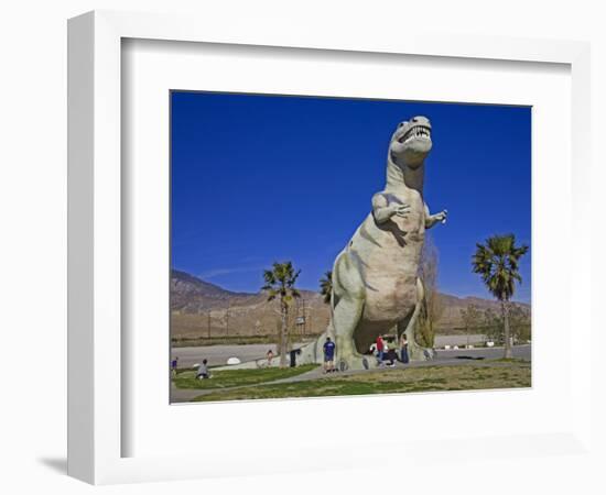 Dinosaur Roadside Attraction at Cabazon, Greater Palm Springs Area, California, USA-Richard Cummins-Framed Photographic Print