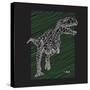 Dinosaur T Rex Illustration , Typography, T-Shirt Graphics, Vectors-Syquallo-Stretched Canvas