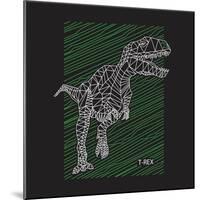 Dinosaur T Rex Illustration , Typography, T-Shirt Graphics, Vectors-Syquallo-Mounted Art Print