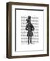 Dinosaur TRex Man 1-Fab Funky-Framed Art Print