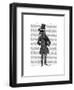 Dinosaur TRex Man 1-Fab Funky-Framed Art Print