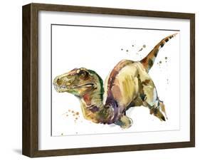 Dinosaur Watercolor Illustration.-Faenkova Elena-Framed Art Print