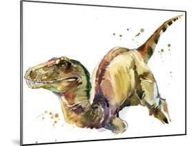Dinosaur Watercolor Illustration.-Faenkova Elena-Mounted Art Print