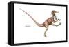 Dinosaur-Encyclopaedia Britannica-Framed Stretched Canvas