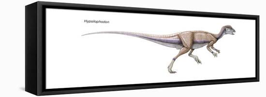 Dinosaur-Encyclopaedia Britannica-Framed Stretched Canvas