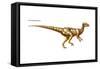 Dinosaur-Encyclopaedia Britannica-Framed Stretched Canvas