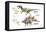 Dinosaur-Encyclopaedia Britannica-Framed Stretched Canvas