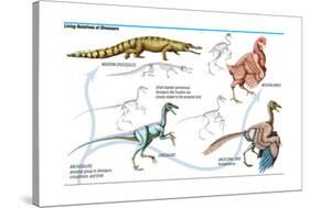 Dinosaur-Encyclopaedia Britannica-Stretched Canvas