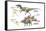 Dinosaur-Encyclopaedia Britannica-Framed Stretched Canvas