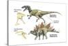 Dinosaur-Encyclopaedia Britannica-Stretched Canvas