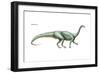 Dinosaur-Encyclopaedia Britannica-Framed Art Print