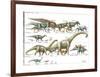 Dinosaur-Encyclopaedia Britannica-Framed Art Print