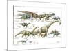 Dinosaur-Encyclopaedia Britannica-Mounted Art Print