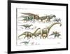 Dinosaur-Encyclopaedia Britannica-Framed Art Print