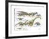 Dinosaur-Encyclopaedia Britannica-Framed Art Print