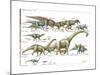 Dinosaur-Encyclopaedia Britannica-Mounted Art Print