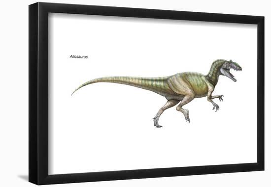 Dinosaur-Encyclopaedia Britannica-Framed Poster