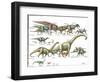 Dinosaur-Encyclopaedia Britannica-Framed Art Print