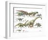 Dinosaur-Encyclopaedia Britannica-Framed Art Print