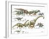 Dinosaur-Encyclopaedia Britannica-Framed Art Print