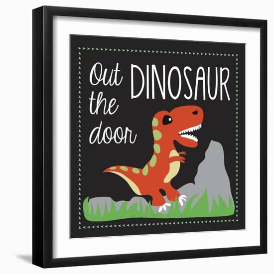 Dinosaur-Erin Clark-Framed Premium Giclee Print