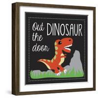Dinosaur-Erin Clark-Framed Giclee Print
