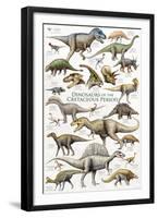 Dinosaurs, Cretaceous Period-null-Framed Premium Giclee Print