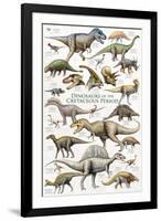 Dinosaurs, Cretaceous Period-null-Framed Premium Giclee Print