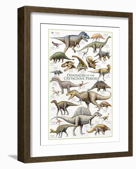 Dinosaurs, Cretaceous Period-null-Framed Art Print