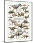Dinosaurs, Cretaceous Period-null-Mounted Art Print