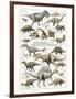 Dinosaurs, Cretaceous Period-null-Framed Art Print