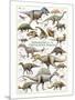 Dinosaurs, Cretaceous Period-null-Mounted Art Print