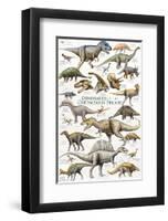 Dinosaurs, Cretaceous Period-null-Framed Art Print