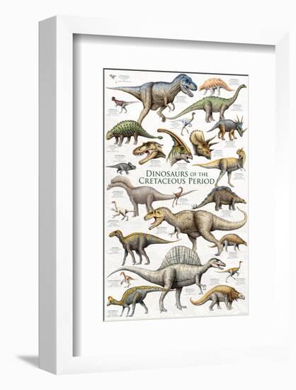 Dinosaurs, Cretaceous Period-null-Framed Art Print