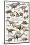 Dinosaurs, Cretaceous Period-null-Mounted Art Print