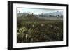 Dinosaurs Graze the Lush Delta Lands of North America 76-74 Million Years Ago-null-Framed Premium Giclee Print