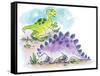 Dinosaurs - Humpty Dumpty-Amy Wummer-Framed Stretched Canvas
