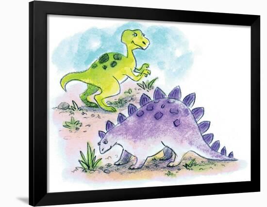 Dinosaurs - Humpty Dumpty-Amy Wummer-Framed Giclee Print