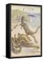 Dinosaurs Hunting-Alice B Woodward-Framed Stretched Canvas