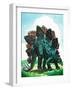 Dinosaurs - Jack & Jill-Edward F. Cortese-Framed Premium Giclee Print