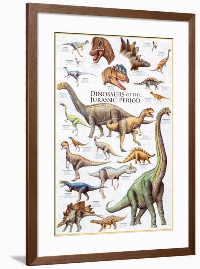 Dinosaurs - Jurassic Period-null-Framed Poster